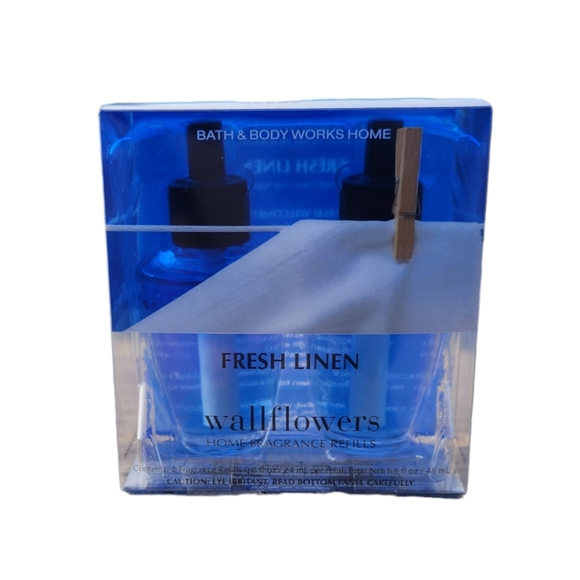 Bath & Body Works Fresh Linen Wallflowers Home Fragrance Refills ~ 2-Pack - Picture 1 of 2